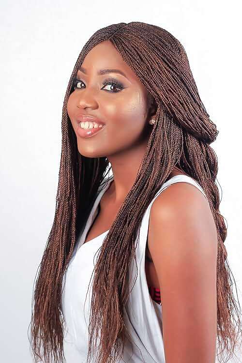 WOW BRAIDS Twisted Wigs, Micro Million Twist Wig - Color 30/33 mix - 22 Inches. Synthetic Hand Braided Wigs for Black Women. - Image 3