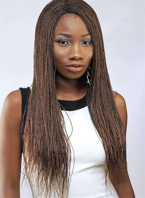 WOW BRAIDS Twisted Wigs, Micro Million Twist Wig - Color 30/33 mix - 22 Inches. Synthetic Hand Braided Wigs for Black Women. - Image 5