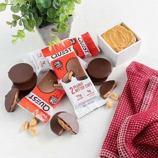 Quest Nutrition Peanut Butter Cups, 11g Protein, 1g Sugar, Low Carb, Gluten Free, Keto Friendly, 12 Count - Image 6