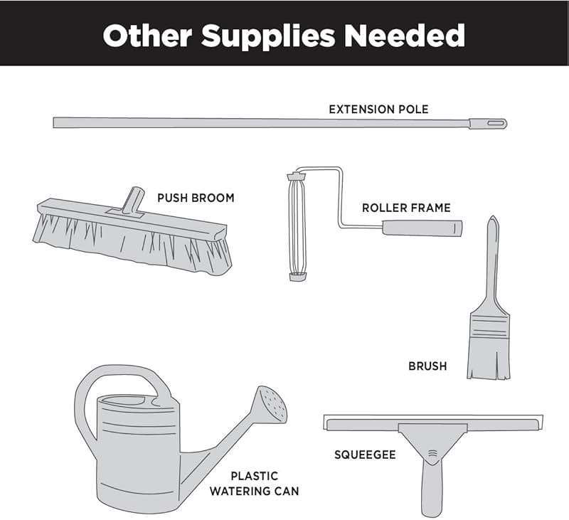 Rust-Oleum 293513 RockSolid Polycuramine Garage Floor Coating, 2.5 Car Kit, High Gloss Gray, 1 Count (Pack of 1) - Image 8