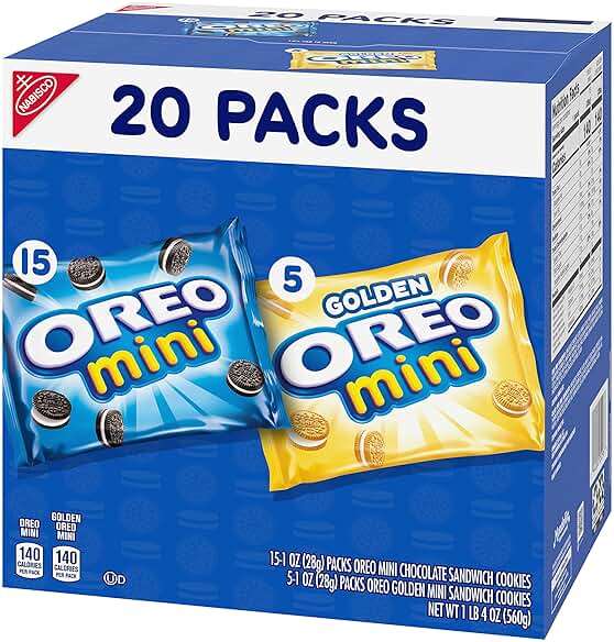 Oreo Mini Mix Sandwich Cookies Variety Pack, 20 Snack Packs - Image 14