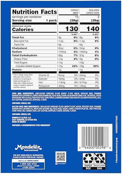 Oreo Mini Mix Sandwich Cookies Variety Pack, 20 Snack Packs - Image 17