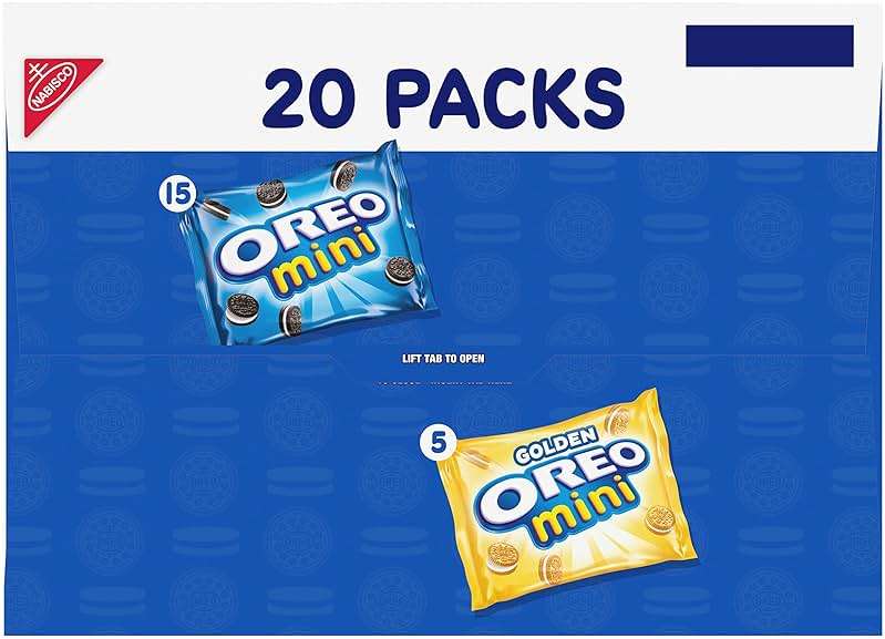 Oreo Mini Mix Sandwich Cookies Variety Pack, 20 Snack Packs - Image 18