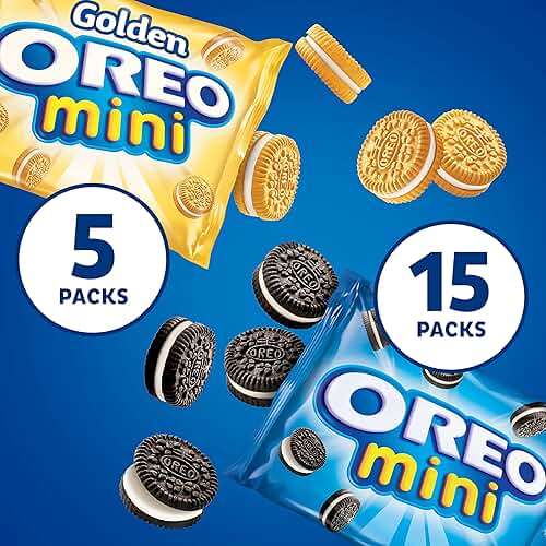 Oreo Mini Mix Sandwich Cookies Variety Pack, 20 Snack Packs - Image 3