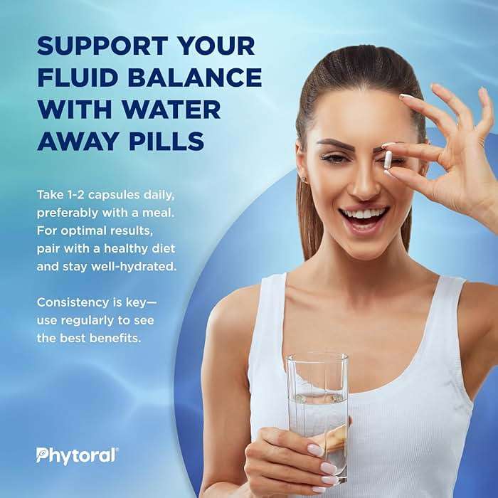 Water Retention Pills for Women & Men - Herbal Diuretic Supplements - Fluid Retention Supplement with Dandelion Leaf Extract & Green Tea for Bloating Relief - Pills for Leg & Feet Swelling - 60 Count - Image 5