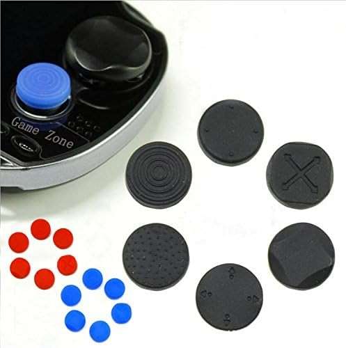 1 Set Analog Silicone Thumb Stick Grip Joystick Caps Cover for PSV 1000 2000 Black - Image 4