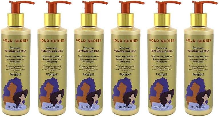 Pantene Gold Series Leave-In Detangling Milk 7.6 Ounce (Pack of 6) - Image 1