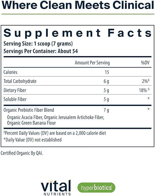 Hyperbiotics Vital Nutrients Organic Prebiotic Fiber Powder | Supports Gut Health and Digestive Regularity | Soluble Fiber Supplement for Women and Men | Vegan Organic Fiber Powder | 54 Servings - Image 2
