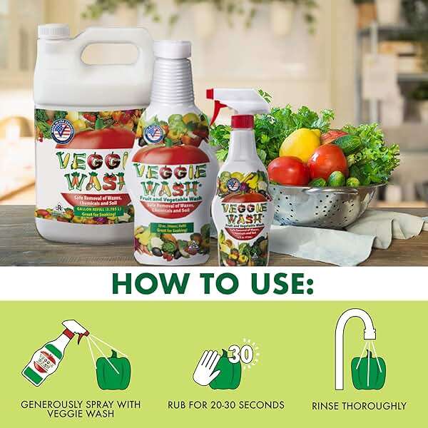 Veggie Wash Fruit & Vegetable Wash, 32-Fluid Ounce, Pack of 2 - Image 2