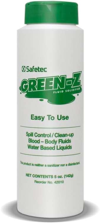 Safetec Green-Z Spill Control Solidifier, 5 oz. Shaker top Bottle (24 Bottles/case) - Image 3
