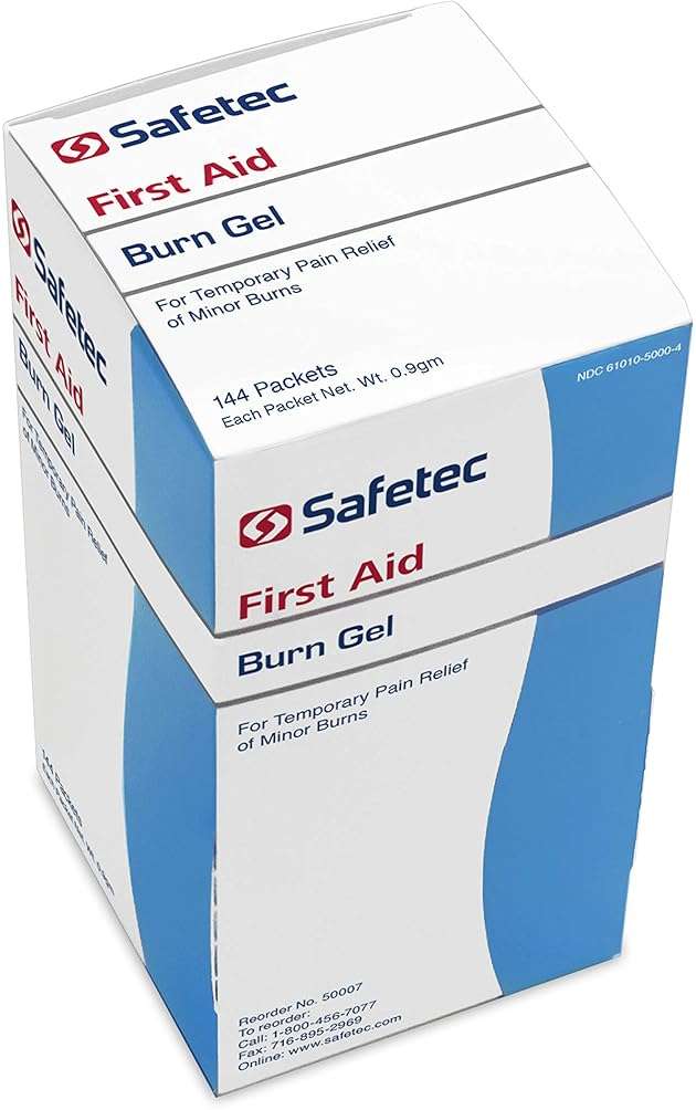 Safetec Burn Gel.9 g. Pouch 144 ct. Box (12 Boxes/case) - Image 7