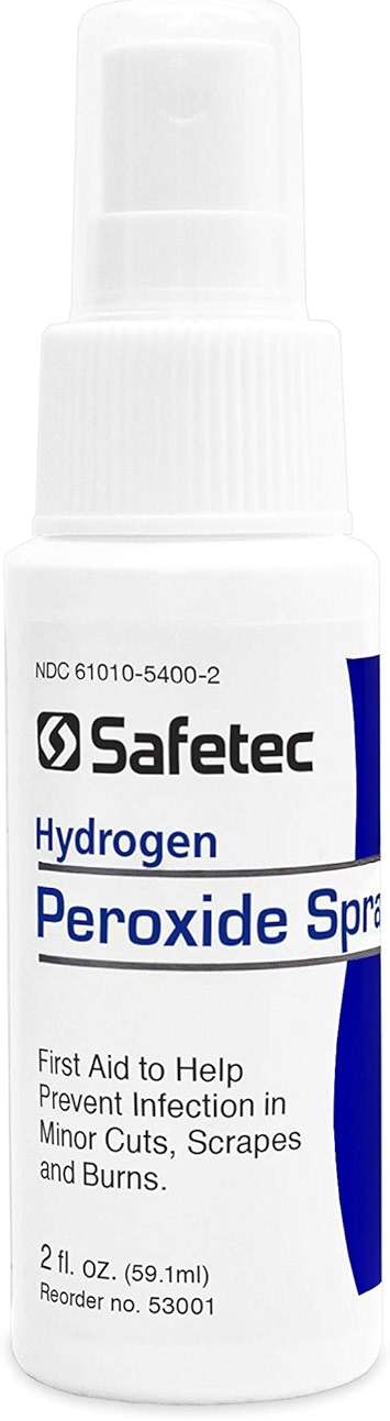 Safetec Hydrogen Peroxide Spray, 2 oz. Spray Bottle (24 Bottles/case) - Image 1