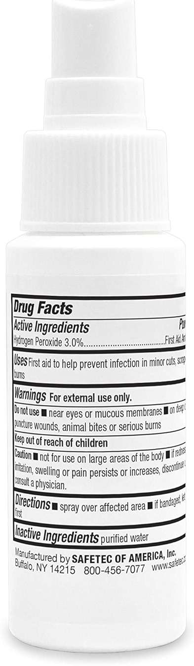 Safetec Hydrogen Peroxide Spray, 2 oz. Spray Bottle (24 Bottles/case) - Image 2