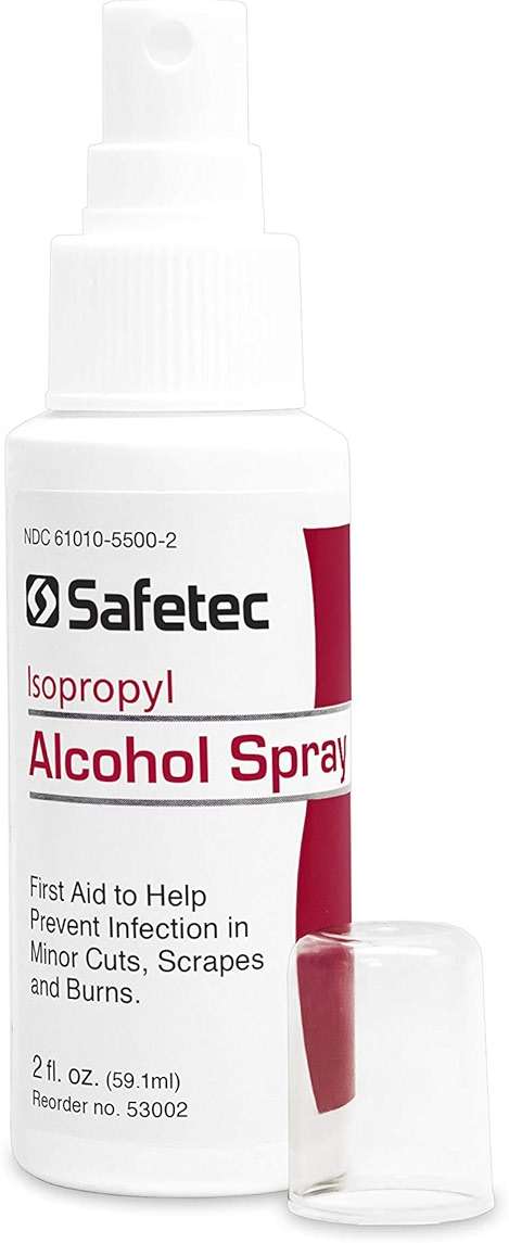 Safetec Isopropyl Alcohol Spray, 2 oz. Spray Bottle (24 Bottles/case) - Image 2