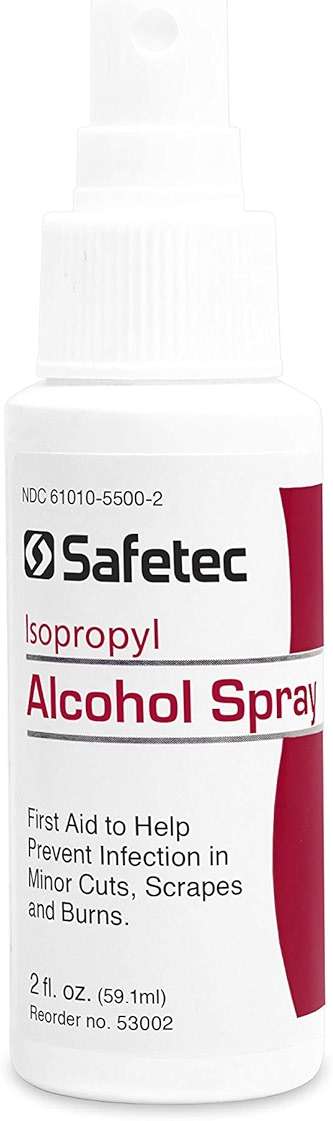 Safetec Isopropyl Alcohol Spray, 2 oz. Spray Bottle (24 Bottles/case) - Image 3