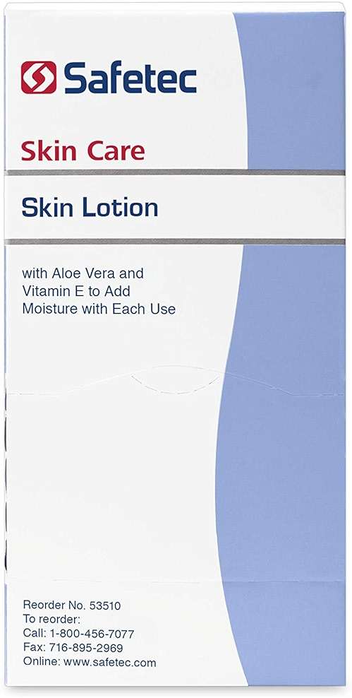 Safetec Skin Lotion.9 g. Pouches 144 ct. Box (12 Boxes/case) - Image 3