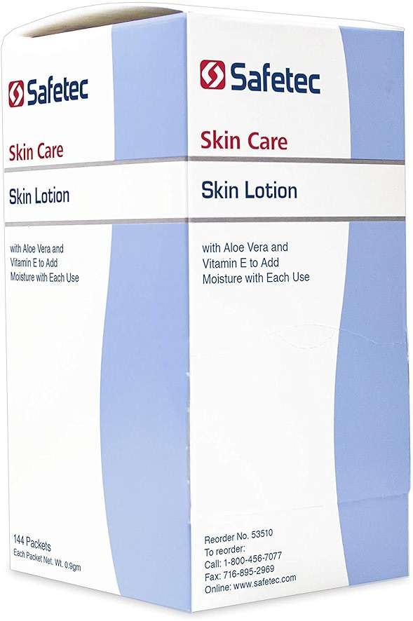 Safetec Skin Lotion.9 g. Pouches 144 ct. Box (12 Boxes/case) - Image 4