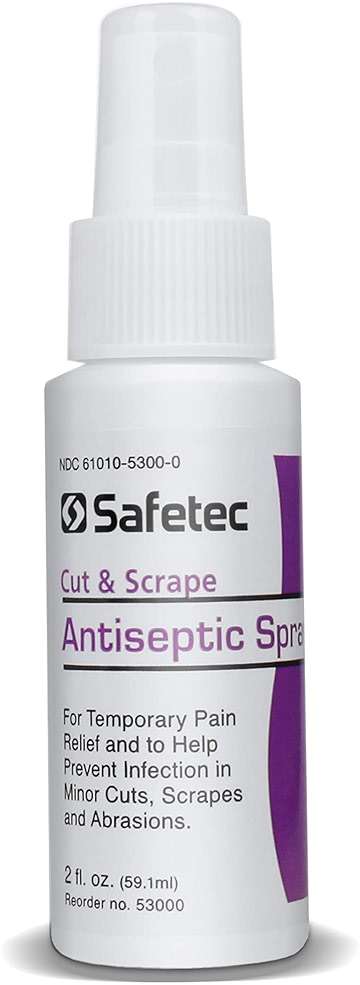 Safetec Antiseptic Cleaner Spray, 2 oz. Spray Bottle (24 Bottles/case) - Image 1
