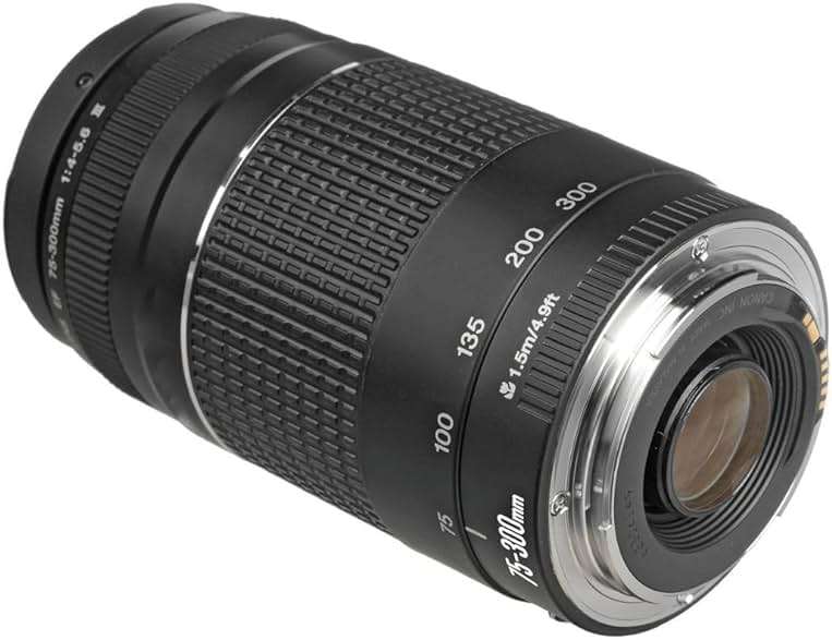 Canon EF 75-300mm f/4-5.6 III Telephoto Zoom Lens for Canon SLR Cameras, 6473A003 (Renewed) - Image 4