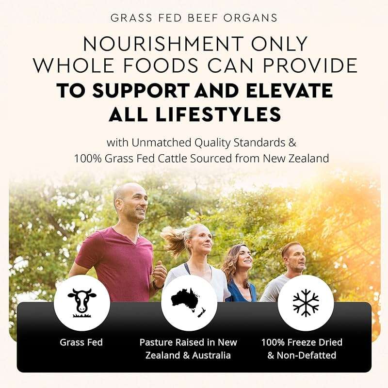 Ancestral Supplements Grass Fed Beef Organ Supplement, Supports Whole Body Wellness with Proprietary Blend of Liver, Heart, Kidney, Pancreas, Spleen, Freeze-Dried Beef, Non-GMO, 180 Capsules - Image 5
