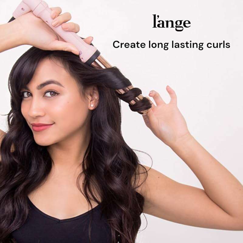 L'ANGE HAIR Ondulé 25MM Titanium Curling Wand | Professional Hot Tools Curling Iron 1 Inch | Salon Hair Styling Wands for Beach Waves | Best Hair Curler Wand for Frizz-Free, Lasting Curls - Image 3