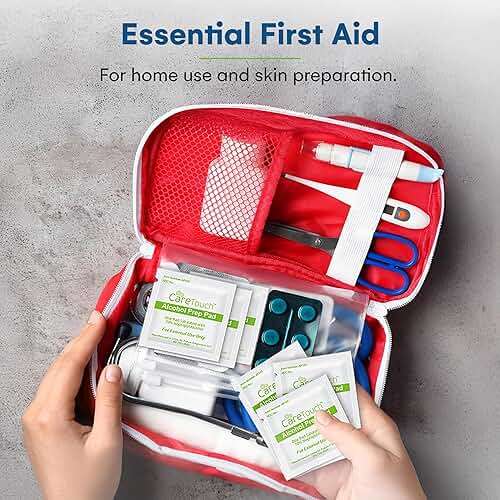 Care Touch Alcohol Wipes Individually Wrapped - Prep Pads with 70% Isopropyl Alcohol, Great for Home, Medical & First Aid Kits Sterilized, Antiseptic 2-Ply Swabs 400 Count - Image 2