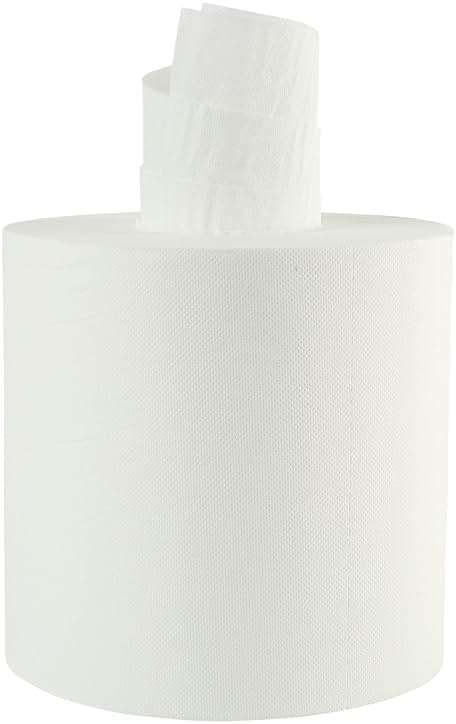 Boardwalk Bathroom Center-Pull Disposable Hand Paper Towel Roll, 2-Ply, 7.6 x 8.9, 600/Roll, 6/Carton, White - Image 1