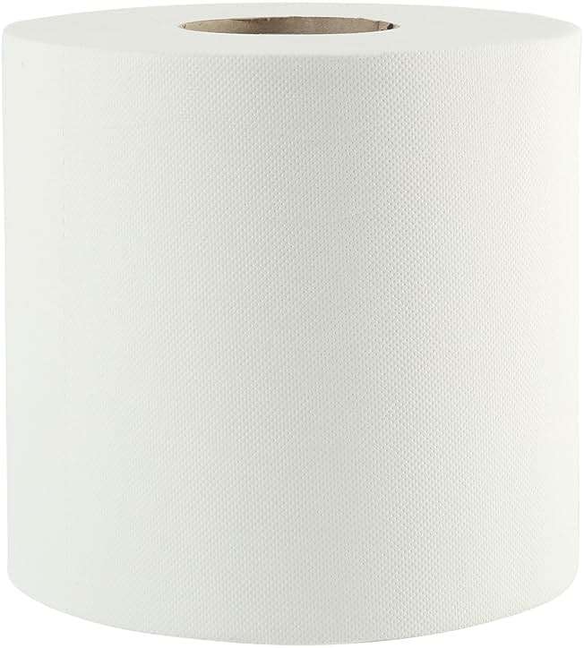 Boardwalk Bathroom Center-Pull Disposable Hand Paper Towel Roll, 2-Ply, 7.6 x 8.9, 600/Roll, 6/Carton, White - Image 3