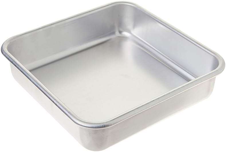 Nordic Ware - 47500 Nordic Ware Naturals Aluminum Commercial 8" x 8" Square Cake Pan, 8 by 8 inches, Silver - Image 1