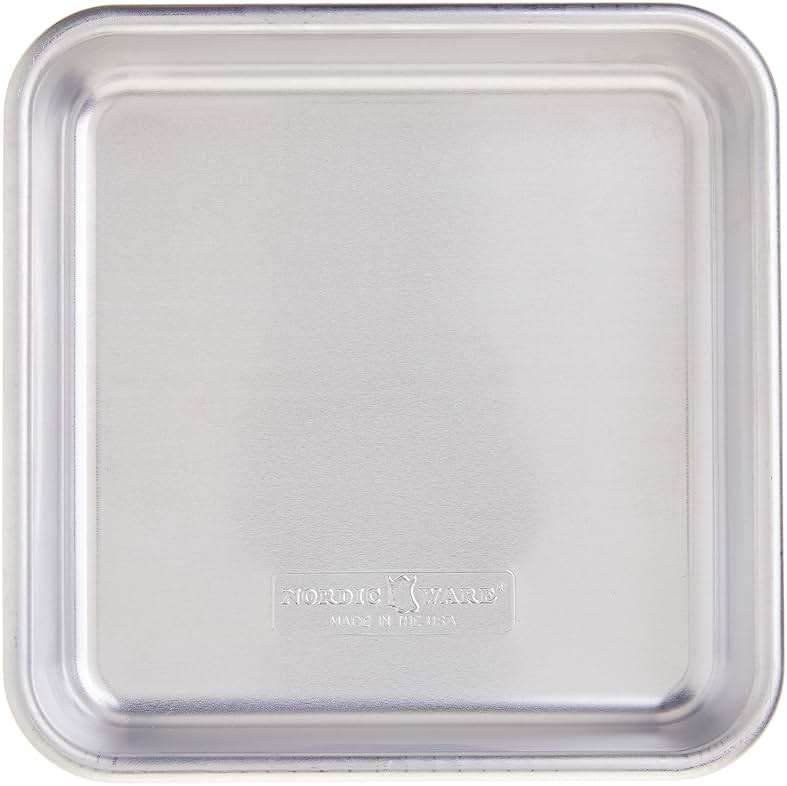 Nordic Ware - 47500 Nordic Ware Naturals Aluminum Commercial 8" x 8" Square Cake Pan, 8 by 8 inches, Silver - Image 4