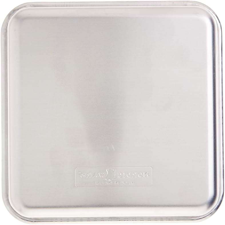 Nordic Ware - 47500 Nordic Ware Naturals Aluminum Commercial 8" x 8" Square Cake Pan, 8 by 8 inches, Silver - Image 5