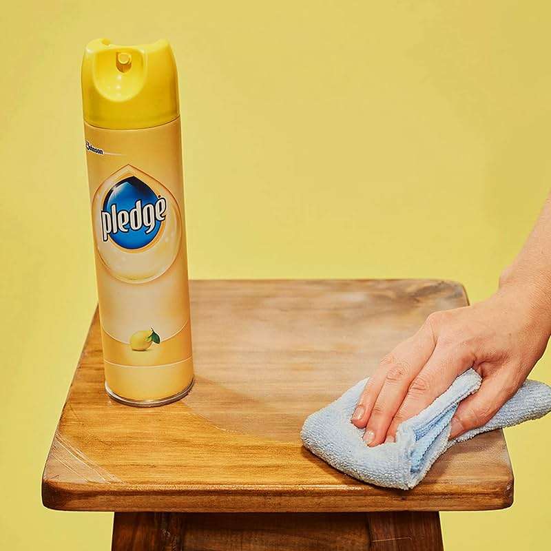 Pledge Multi-Surface Cleaner Spray and Wipes Bundle, Works on Leather, Granite, Wood, Lemon Scent (2 Count of 9.7 oz Cans, and 2 Pack of 24 Wipes) - Image 10