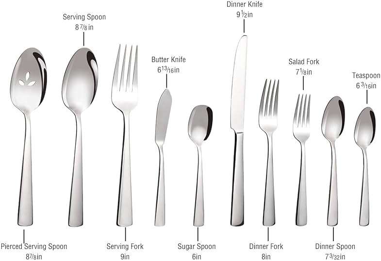 45-Piece Flatware Sets, Silverware Set for 8, Durable Stainless Steel Tableware in Ergonomic Design Size and Weight, Kitchen Utensils Set with Steak Knives, Rust-proof, Dishwasher Safe - Image 6