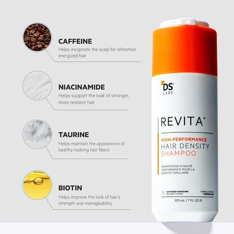 DS Labs For Men & Women Revita Shampoo - Scalp Refreshing Cleanse for Fuller Looking, Volumizing, Lightweight Hydration, Sulfate & Silicone Free, Color Safe, 205 mL - Image 4