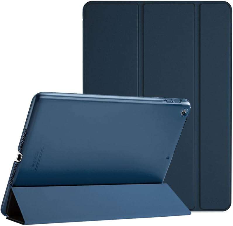 ProCase Smart Case for iPad 9.7 Inch iPad 6th/5th Generation 2018 2017(Model: A1893 A1954 A1822 A1823), Ultra Slim Lightweight Stand Cover with Translucent Frosted Back -Navy - Image 1