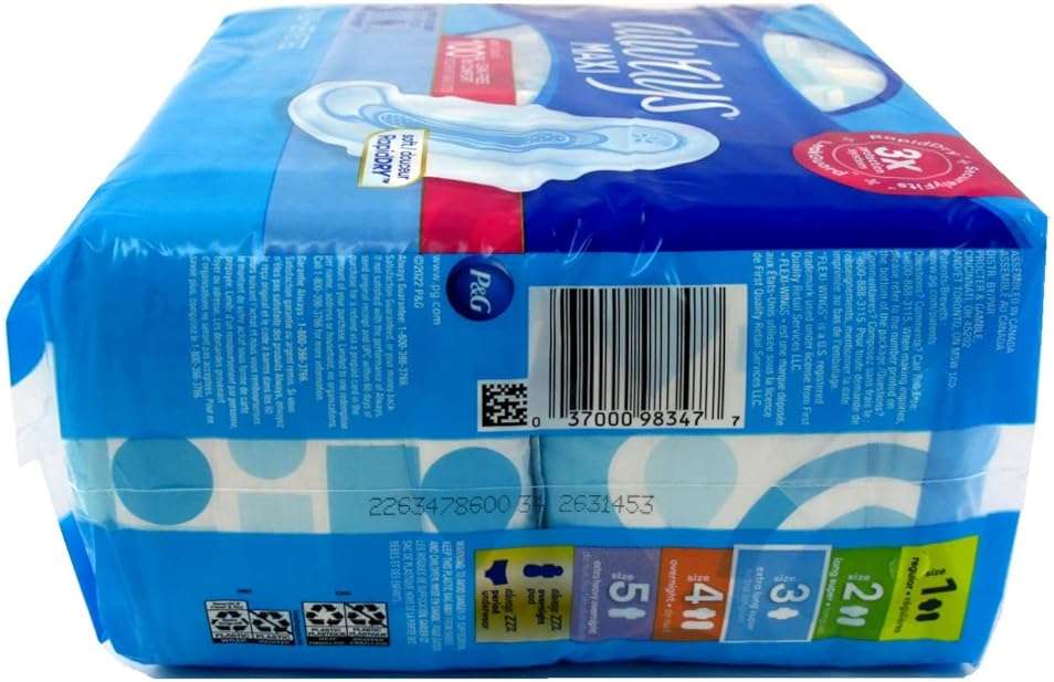 Always Pads Maxi Extra-Long Size 3-26 Count Super (2 Pack) - Image 2