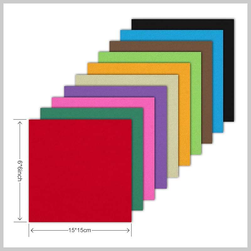 Origami Paper Double Sided 200 Sheets with Assorted 20 Colors, 6 Inch Square Colored Origami Sheets Easy to Fold for Beginner,School,Fun DIY Arts,Parent-Child Interaction & Crafts Handmade Projects - Image 3
