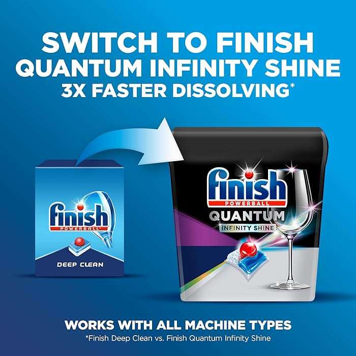Finish Powerball Dishwasher Pods, Dishwasher Tablets Plastic Free, Fresh Scent, 94 Count - Image 3