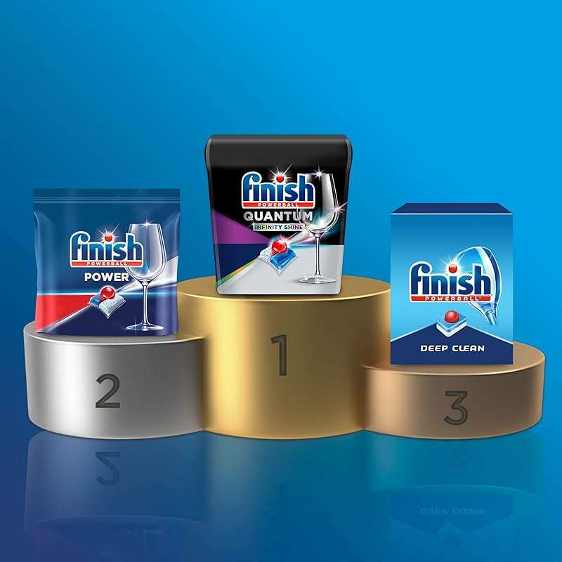 Finish Powerball Dishwasher Pods, Dishwasher Tablets Plastic Free, Fresh Scent, 94 Count - Image 4