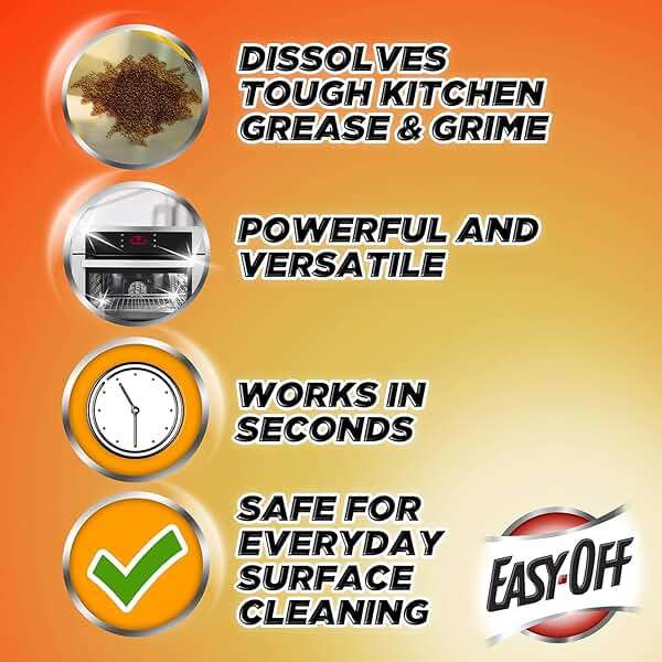Easy Off Specialty Kitchen Degreaser Cleaner, Clear, Lemon, 16 Fl Oz - Image 5