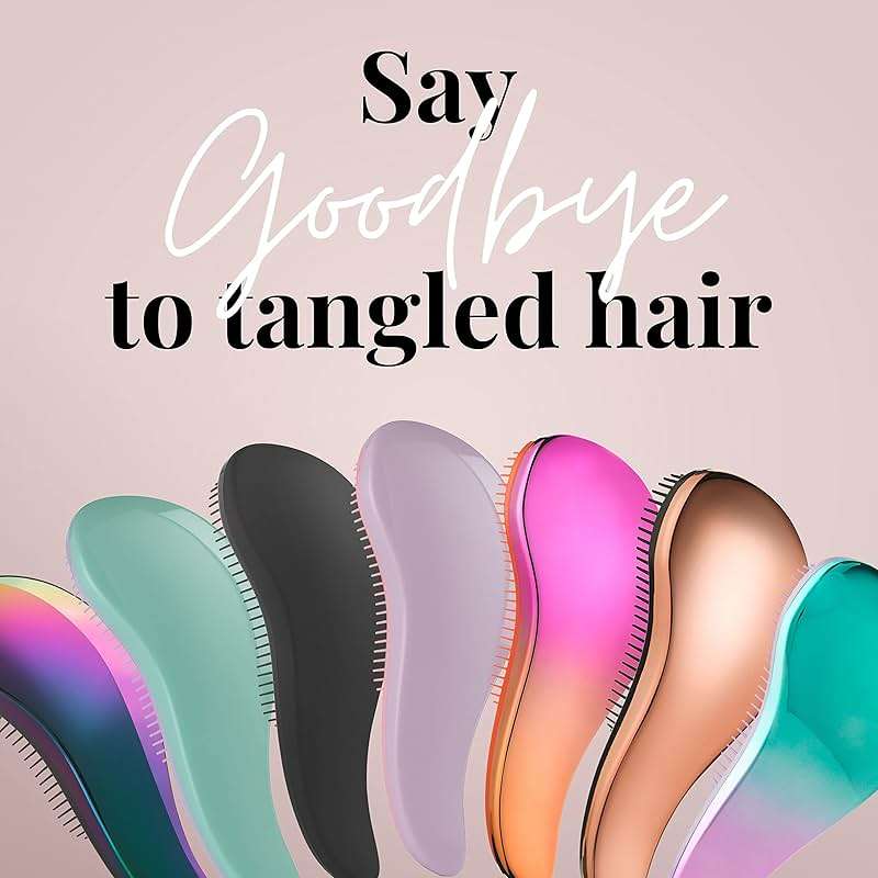 Lily England Teen Girl Gifts Trendy Stuff - Gentle Detangler Hair Brush for Curly, Thick, Straight & Natural Hair - Attractive Gift for Teen Girls with Flexible Bristles for Wet & Dry Hair, Rose-Gold - Image 6