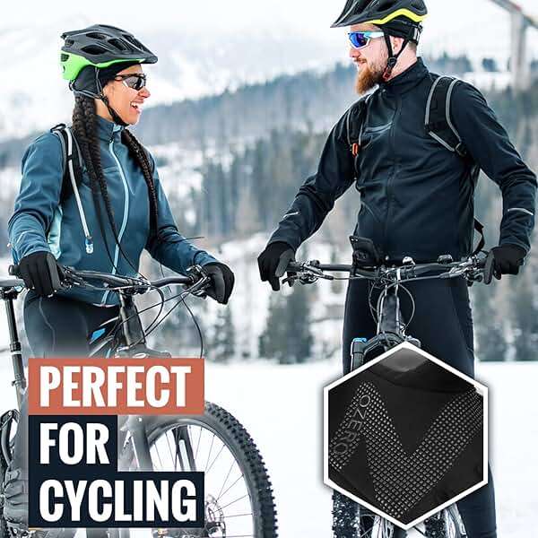 OZERO Winter Touchscreen Gloves for Men: Warm Running Gloves Windproof Water Resistant - Lightweight Thermal Glove for Hiking Cycling Driving - Image 7