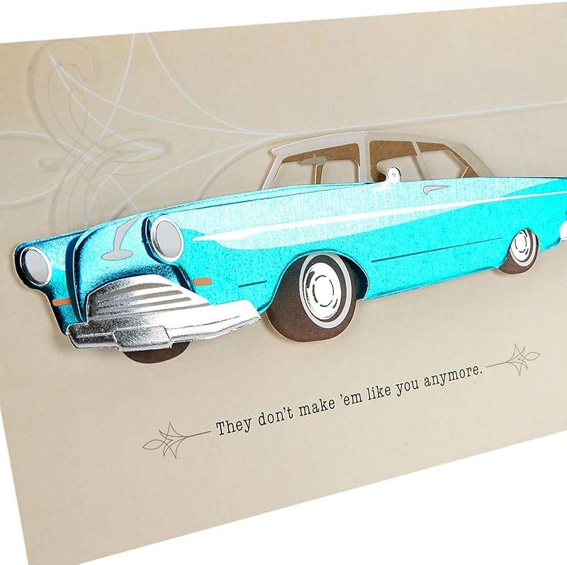 Hallmark Signature Father's Day Card (Vintage Classic Car, Don't Make 'Em Like You Anymore), (599FFW9632) - Image 5