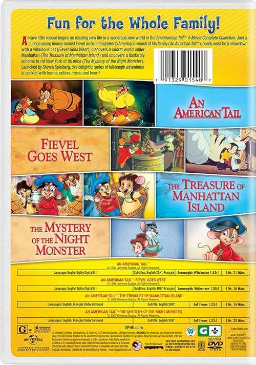 An American Tail: 4-Movie Complete Collection [DVD] - Image 2
