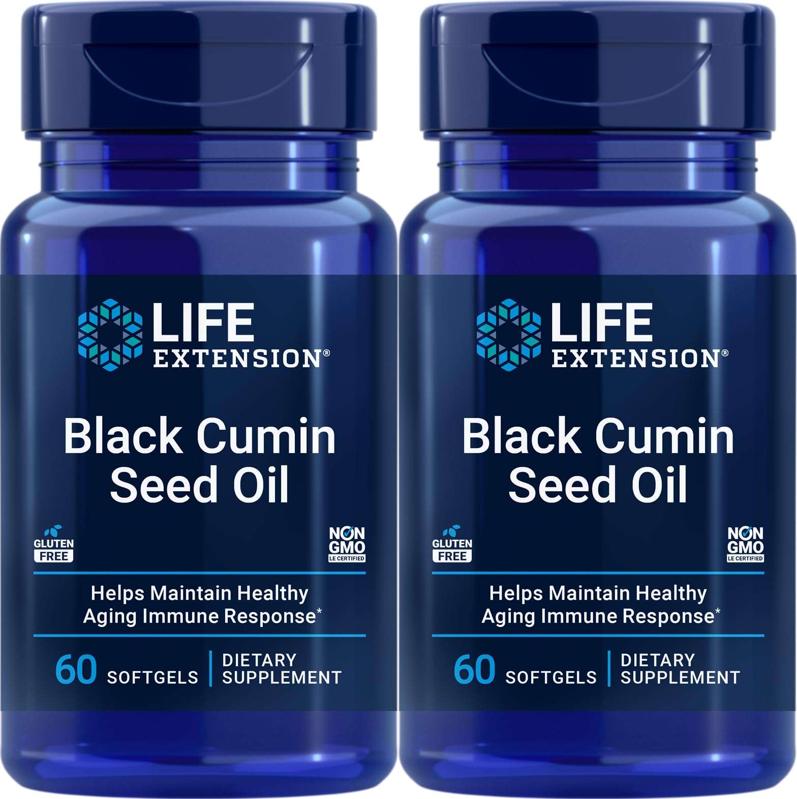 Life Extension Black Cumin Seed Oil, 60 softgels (Pack of 2) - Image 1