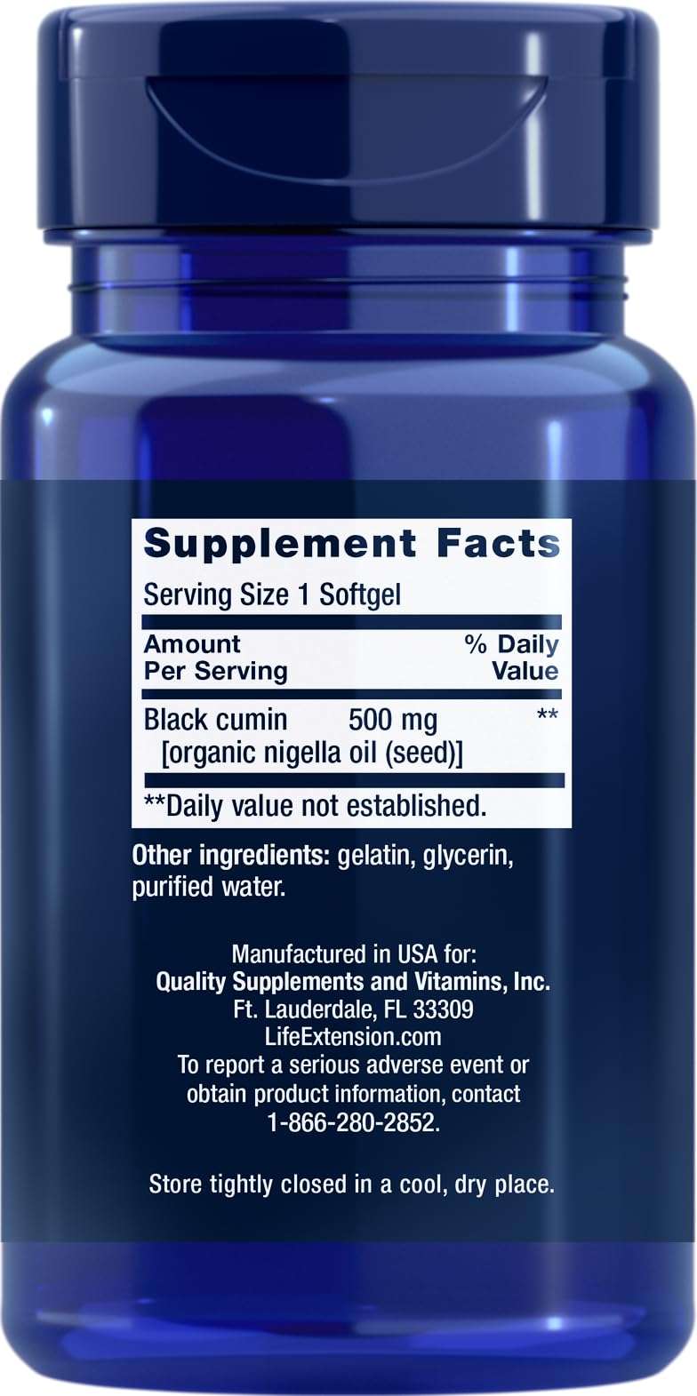 Life Extension Black Cumin Seed Oil, 60 softgels (Pack of 2) - Image 2