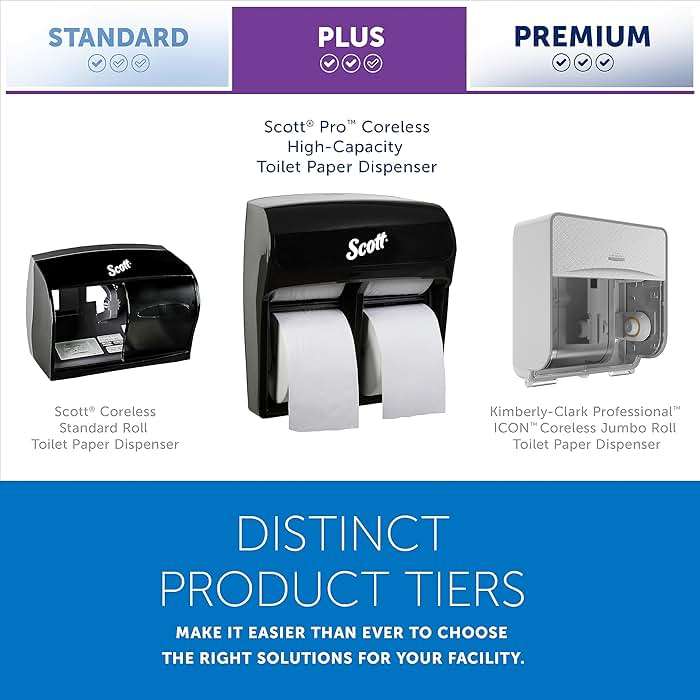 Scott Professional High Capacity Coreless Standard Roll Toilet Paper Dispenser (44518), Black, Holds 4 Rolls, Wall Mounted, Commercial Grade (Qty 1) - Image 11