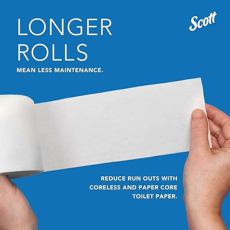 Scott Professional High Capacity Coreless Standard Roll Toilet Paper Dispenser (44518), Black, Holds 4 Rolls, Wall Mounted, Commercial Grade (Qty 1) - Image 6