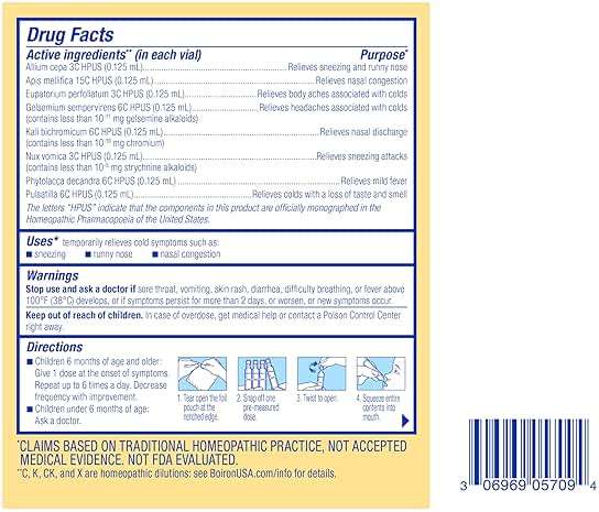 Boiron ColdCalm Baby Single-Use Drops for Relief from Cold Symptoms of Sneezing, Runny Nose, and Nasal Congestion - Sterile and Non-Drowsy Liquid Doses - 30 Count - Image 8