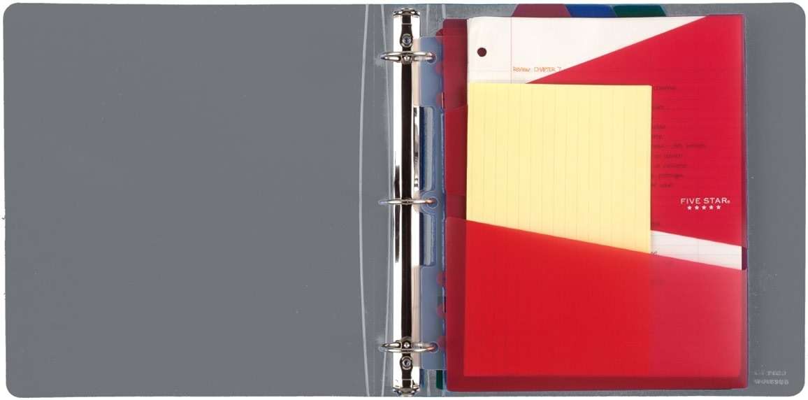 Five Star 2-Pocket Dividers, Tabbed, Colors Will Vary, 3 Pack (81210) - Image 4